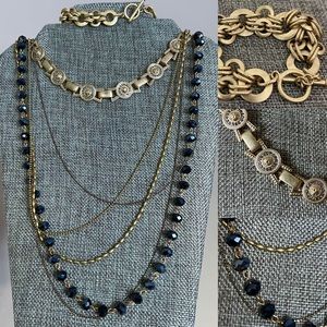 Bundle of 3 | Roman Gold Necklaces + Bracelet